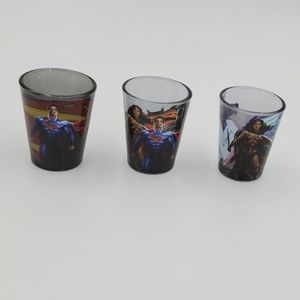 Justice league shot glasses